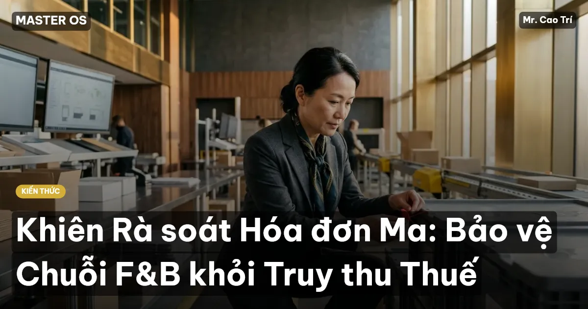 Khiên Rà soát Hóa đơn Ma: Bảo vệ Chuỗi F&B khỏi Truy thu Thuế