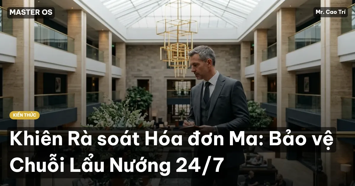 Khiên Rà soát Hóa đơn Ma: Bảo vệ Chuỗi Lẩu Nướng 24/7