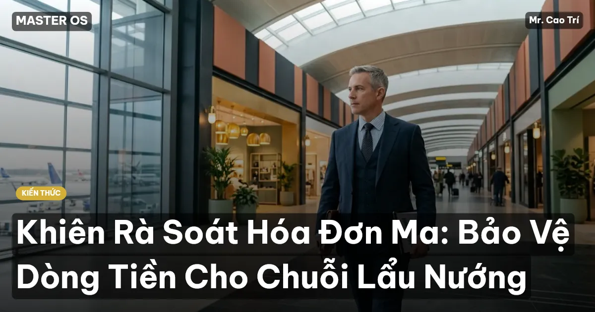 Khiên Rà Soát Hóa Đơn Ma: Bảo Vệ Dòng Tiền Cho Chuỗi Lẩu Nướng