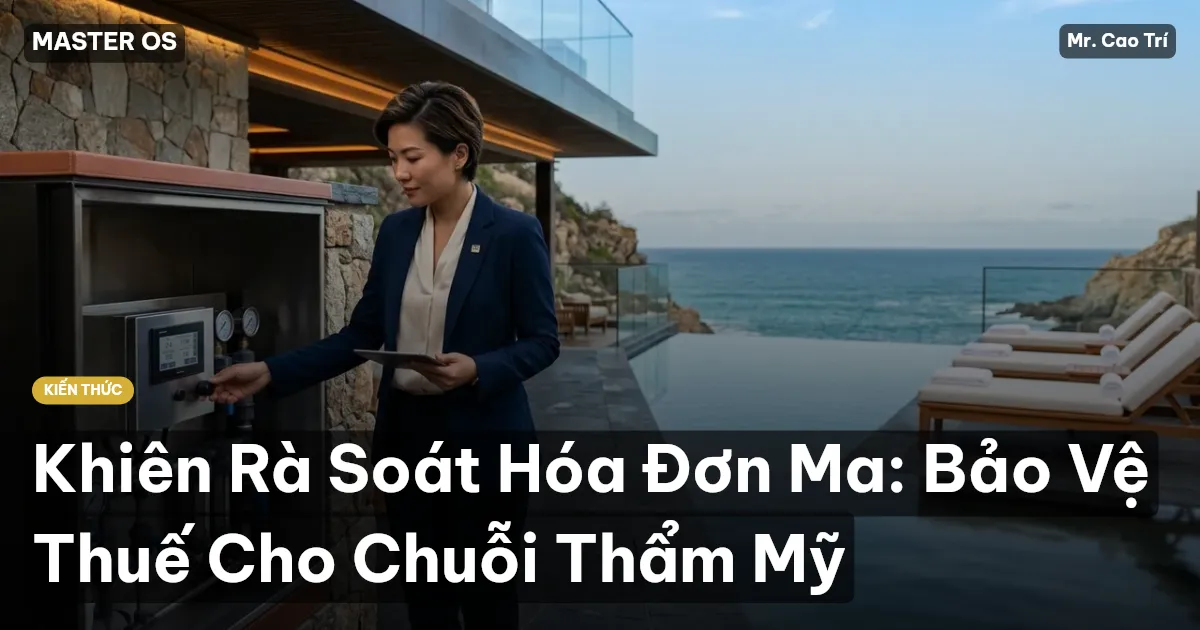 Khiên Rà Soát Hóa Đơn Ma: Bảo Vệ Thuế Cho Chuỗi Thẩm Mỹ