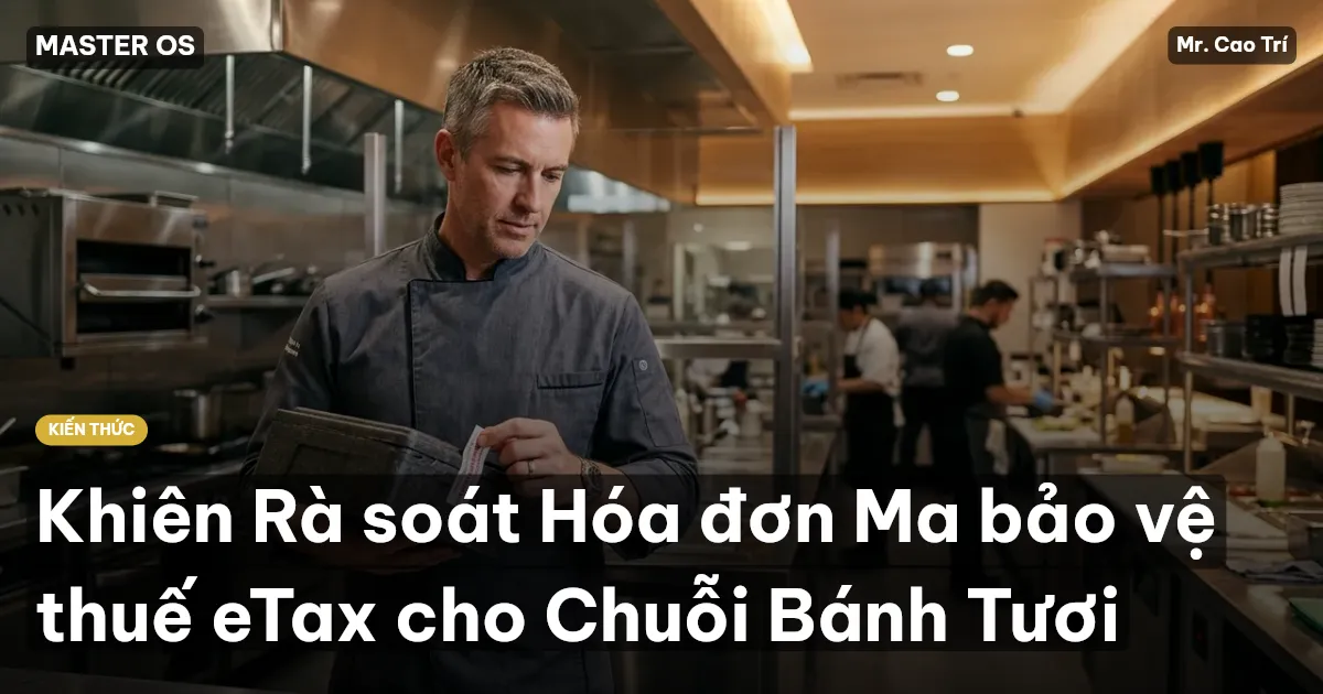 Khiên Rà soát Hóa đơn Ma bảo vệ thuế eTax cho Chuỗi Bánh Tươi