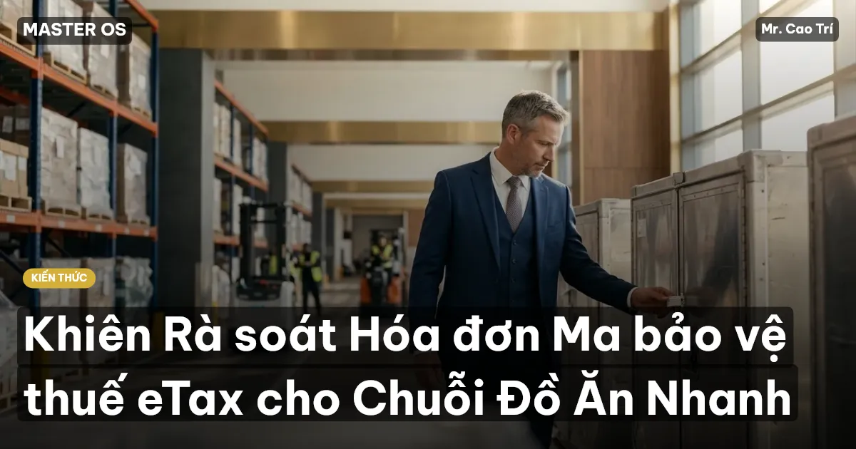 Khiên Rà soát Hóa đơn Ma bảo vệ thuế eTax cho Chuỗi Đồ Ăn Nhanh