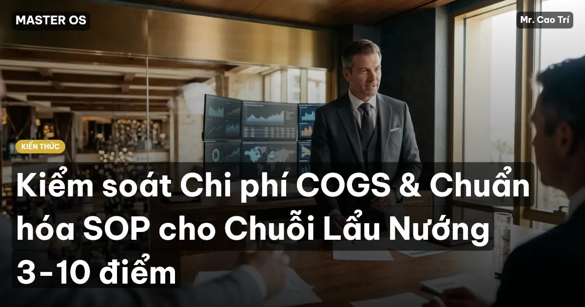 Kiểm soát Chi phí COGS & Chuẩn hóa SOP cho Chuỗi Lẩu Nướng 3-10 điểm