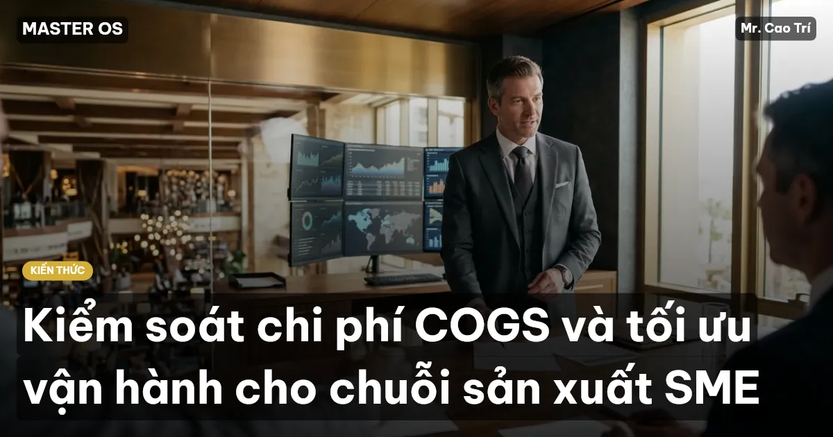 Kiểm soát chi phí COGS và tối ưu vận hành cho chuỗi sản xuất SME