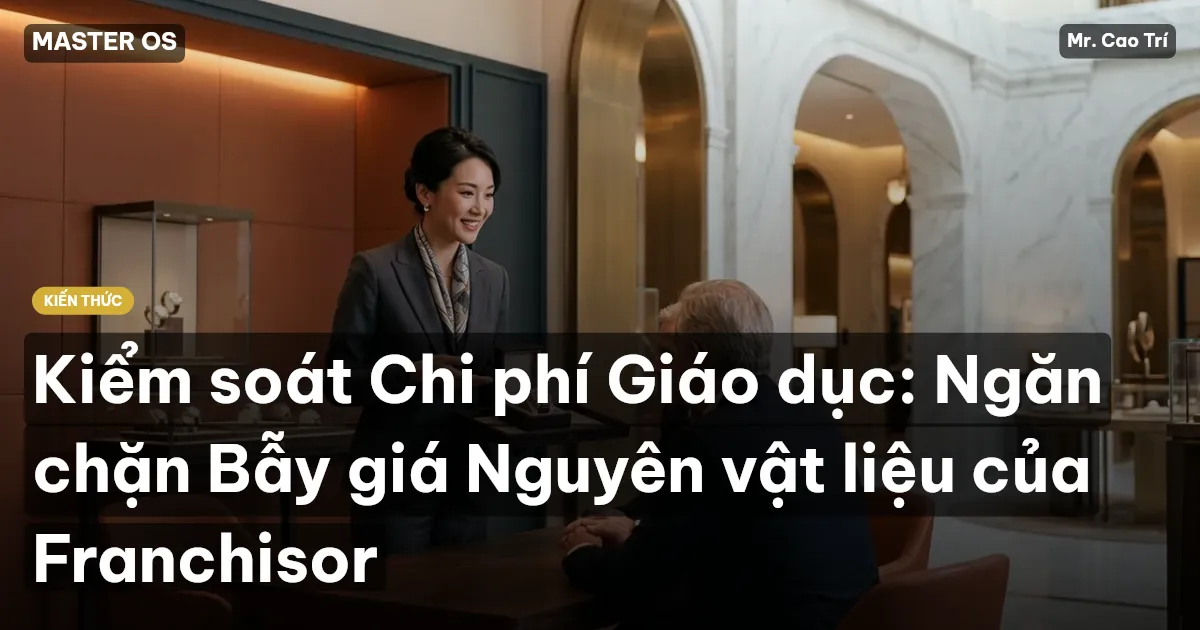 Kiểm soát Chi phí Giáo dục: Ngăn chặn Bẫy giá Nguyên vật liệu của Franchisor