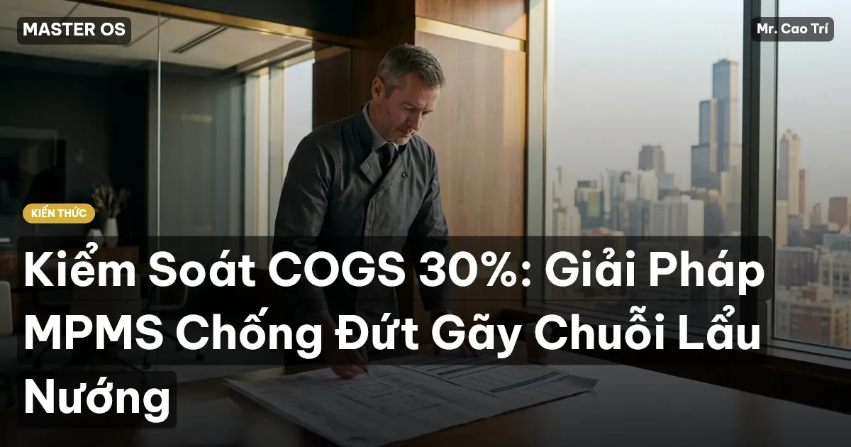 Kiểm Soát COGS 30%: Giải Pháp MPMS Chống Đứt Gãy Chuỗi Lẩu Nướng