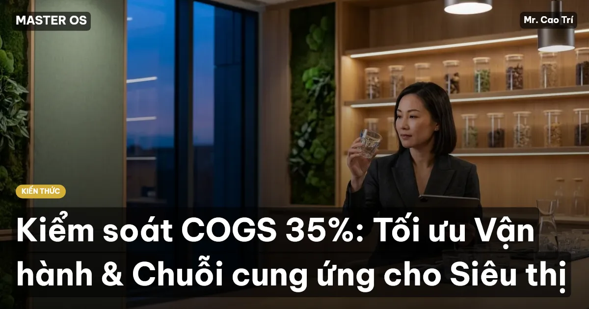 Kiểm soát COGS 35%: Tối ưu Vận hành & Chuỗi cung ứng cho Siêu thị