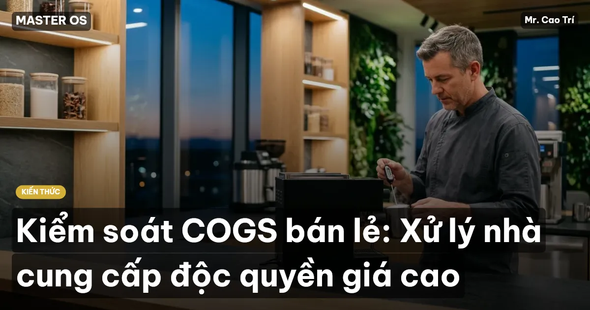 Kiểm soát COGS bán lẻ: Xử lý nhà cung cấp độc quyền giá cao