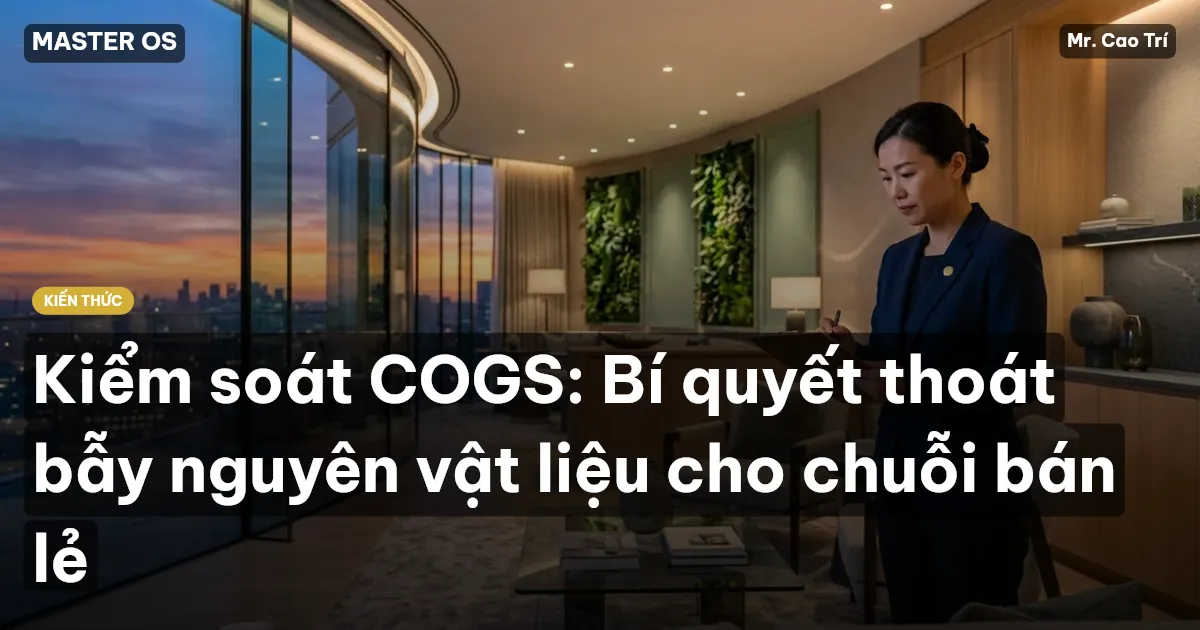 Kiểm soát COGS: Bí quyết thoát bẫy nguyên vật liệu cho chuỗi bán lẻ