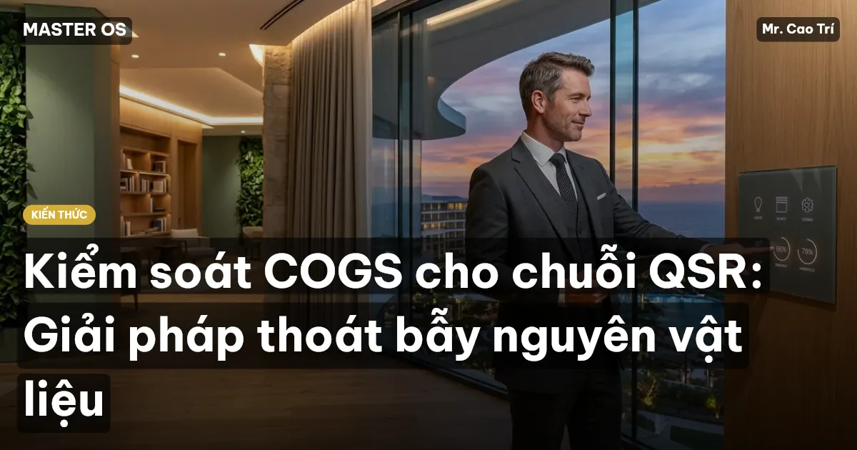 Kiểm soát COGS cho chuỗi QSR: Giải pháp thoát bẫy nguyên vật liệu