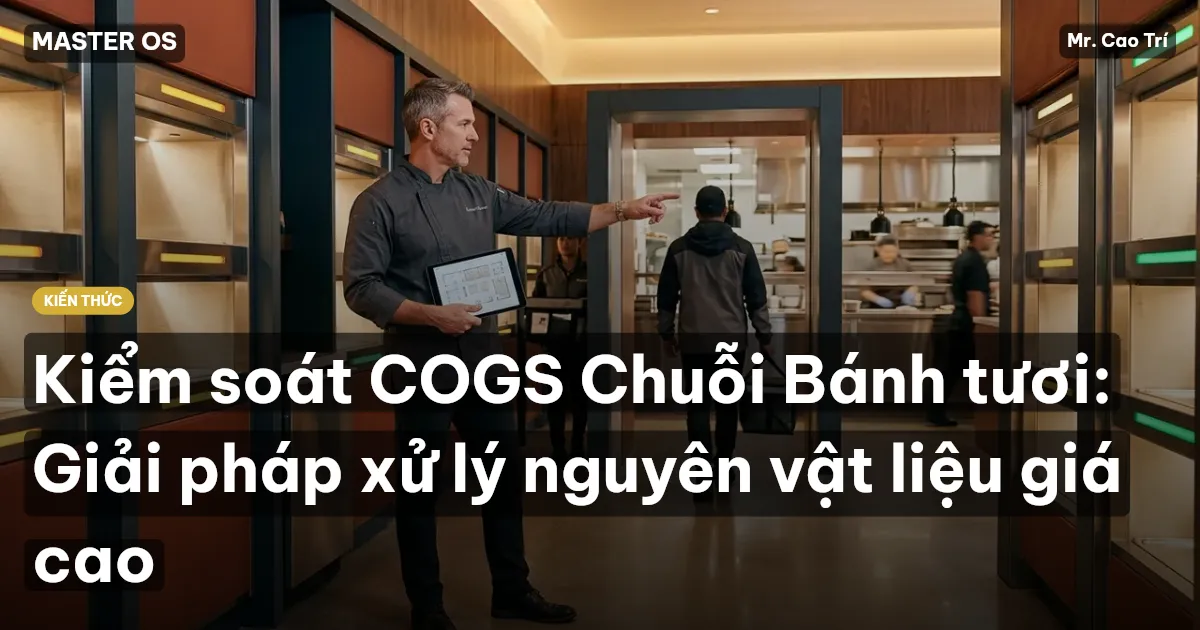 Kiểm soát COGS Chuỗi Bánh tươi: Giải pháp xử lý nguyên vật liệu giá cao