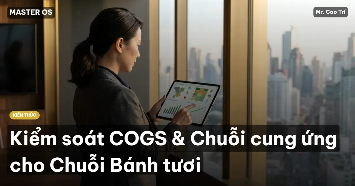 Kiểm soát COGS & Chuỗi cung ứng cho Chuỗi Bánh tươi