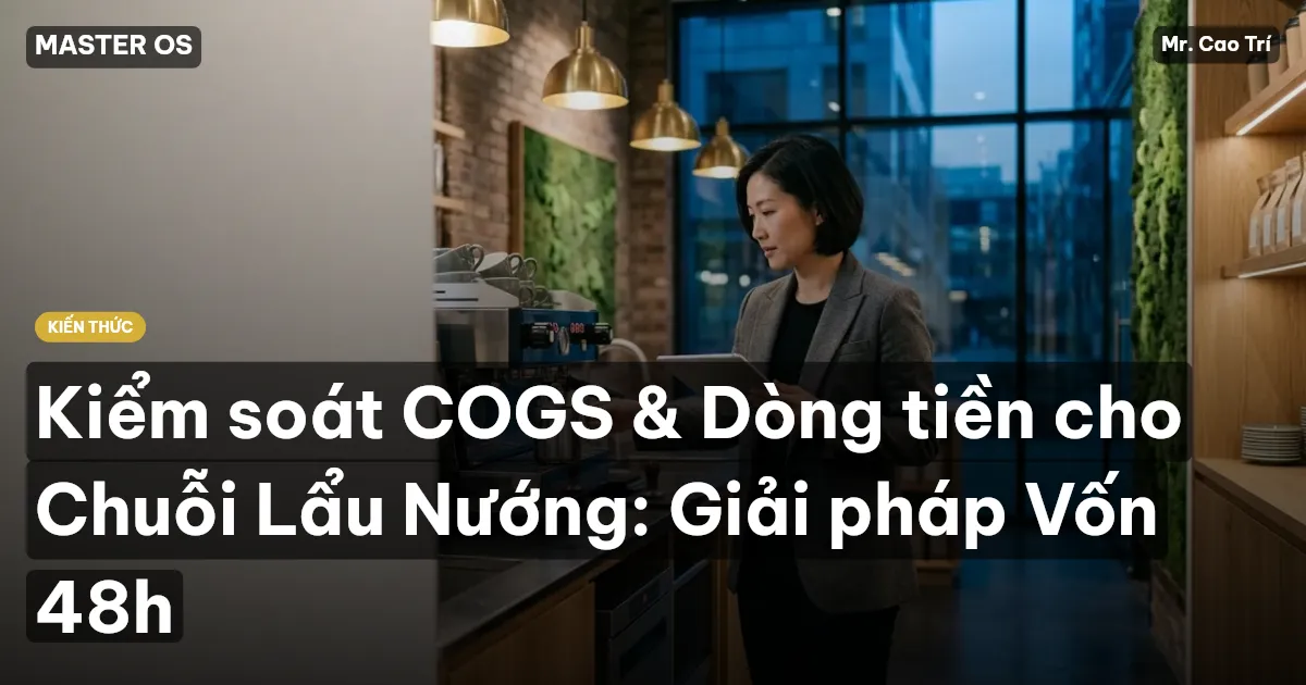 Kiểm soát COGS & Dòng tiền cho Chuỗi Lẩu Nướng: Giải pháp Vốn 48h