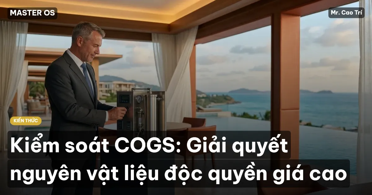 Kiểm soát COGS: Giải quyết nguyên vật liệu độc quyền giá cao