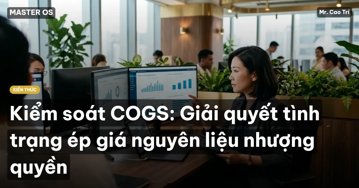 Kiểm soát COGS: Giải quyết tình trạng ép giá nguyên liệu nhượng quyền