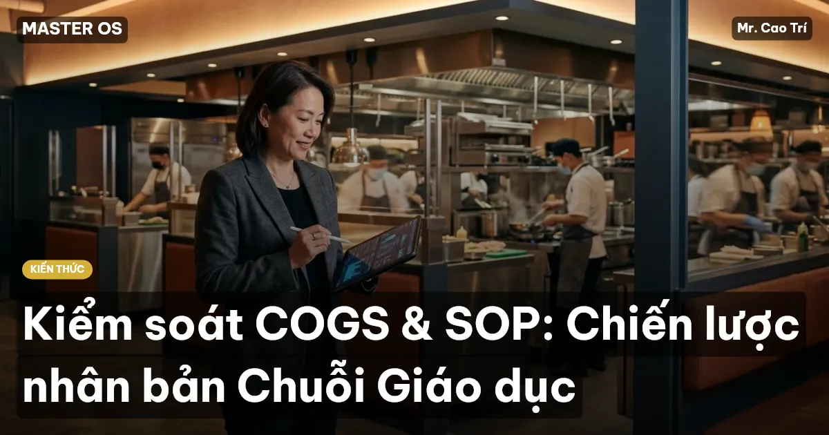 Kiểm soát COGS & SOP: Chiến lược nhân bản Chuỗi Giáo dục