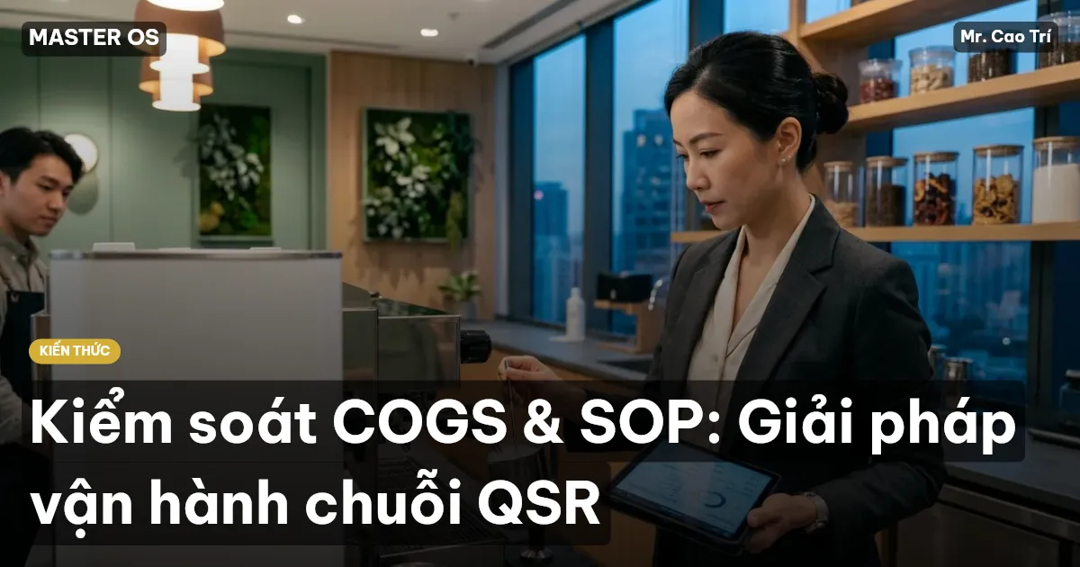 Kiểm soát COGS & SOP: Giải pháp vận hành chuỗi QSR