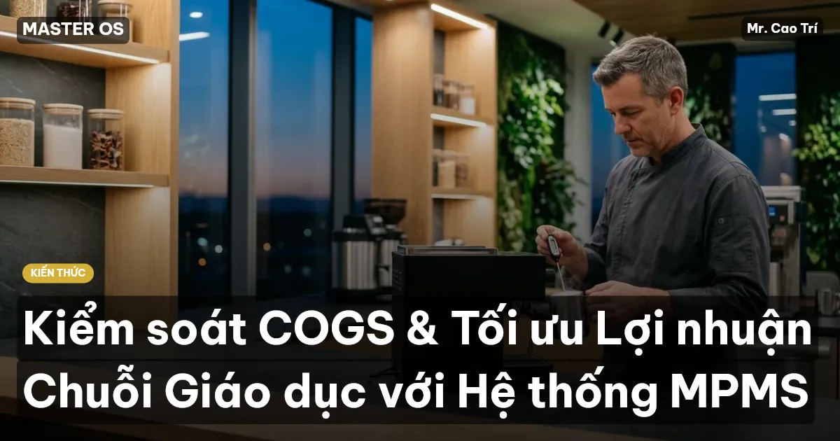 Kiểm soát COGS & Tối ưu Lợi nhuận Chuỗi Giáo dục với Hệ thống MPMS