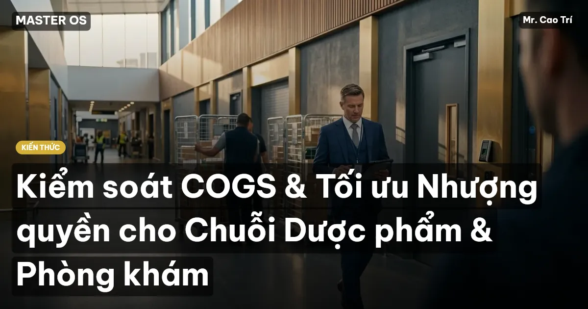 Kiểm soát COGS & Tối ưu Nhượng quyền cho Chuỗi Dược phẩm & Phòng khám