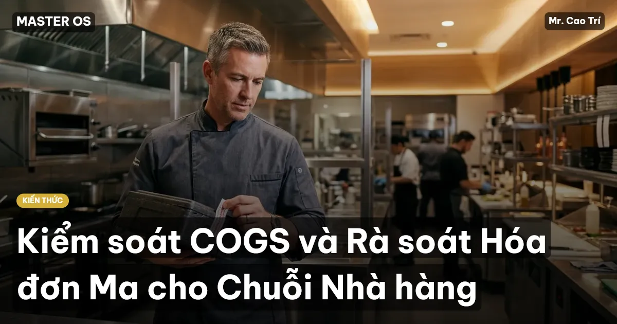 Kiểm soát COGS và Rà soát Hóa đơn Ma cho Chuỗi Nhà hàng