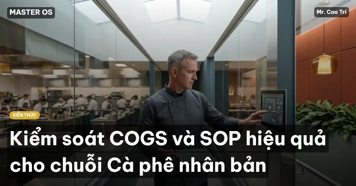 Kiểm soát COGS và SOP hiệu quả cho chuỗi Cà phê nhân bản