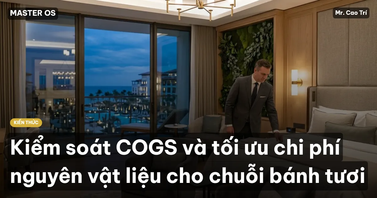Kiểm soát COGS và tối ưu chi phí nguyên vật liệu cho chuỗi bánh tươi