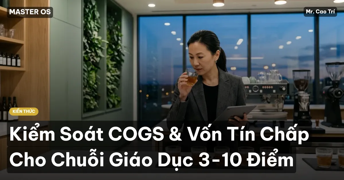 Kiểm Soát COGS & Vốn Tín Chấp Cho Chuỗi Giáo Dục 3-10 Điểm