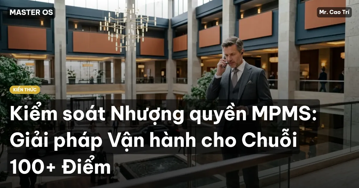 Kiểm soát Nhượng quyền MPMS: Giải pháp Vận hành cho Chuỗi 100+ Điểm