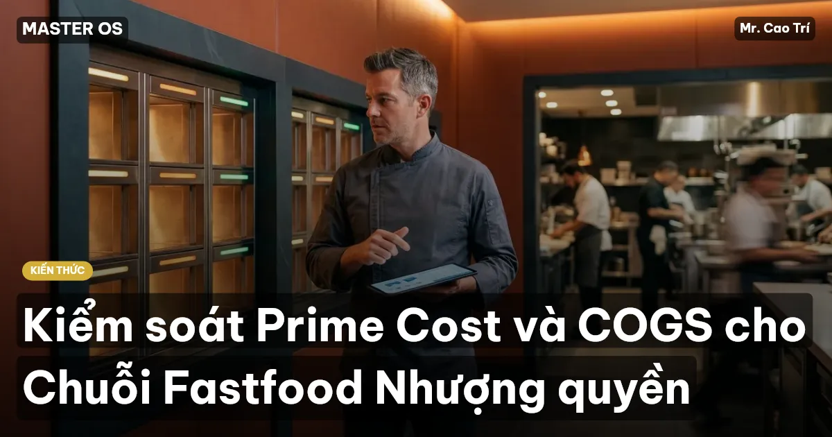 Kiểm soát Prime Cost và COGS cho Chuỗi Fastfood Nhượng quyền