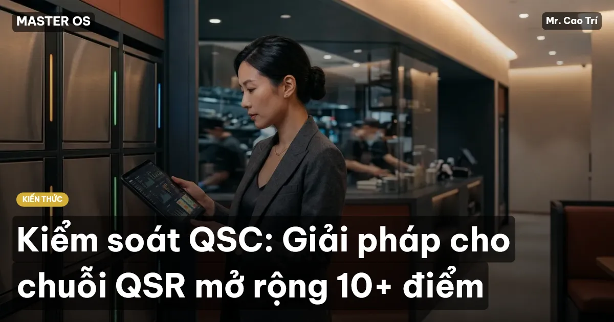 Kiểm soát QSC: Giải pháp cho chuỗi QSR mở rộng 10+ điểm