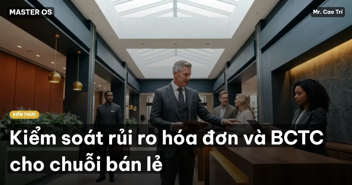 Kiểm soát rủi ro hóa đơn và BCTC cho chuỗi bán lẻ