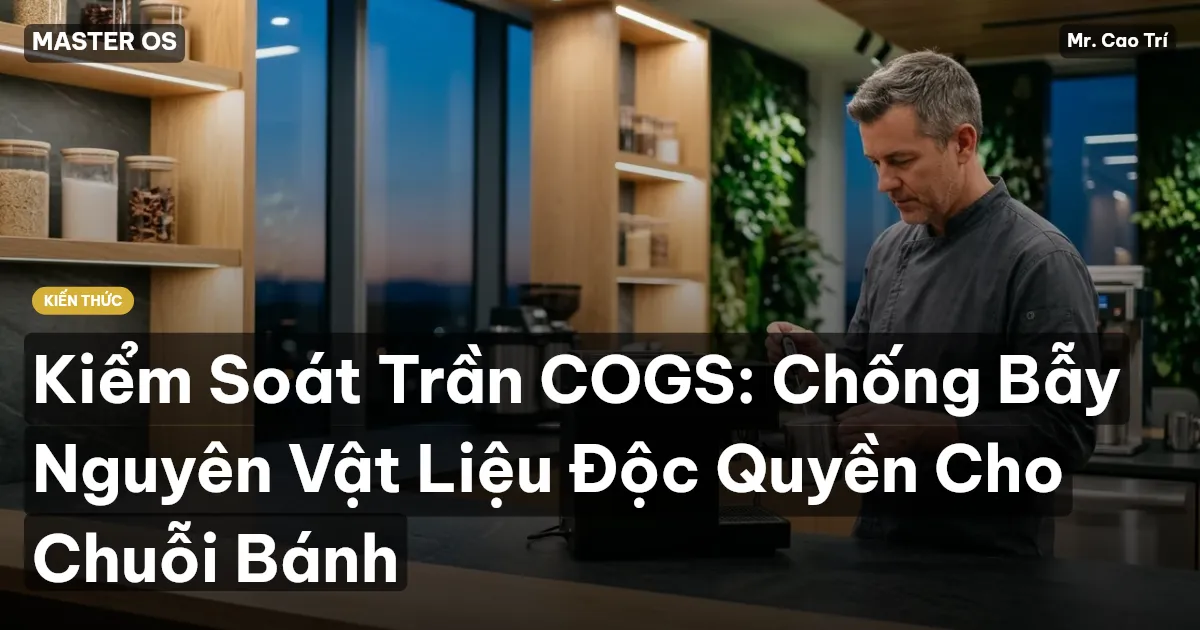 Kiểm Soát Trần COGS: Chống Bẫy Nguyên Vật Liệu Độc Quyền Cho Chuỗi Bánh