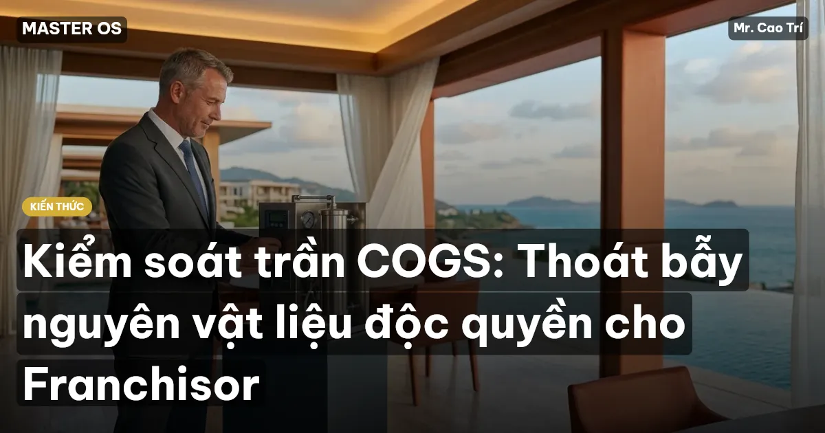 Kiểm soát trần COGS: Thoát bẫy nguyên vật liệu độc quyền cho Franchisor