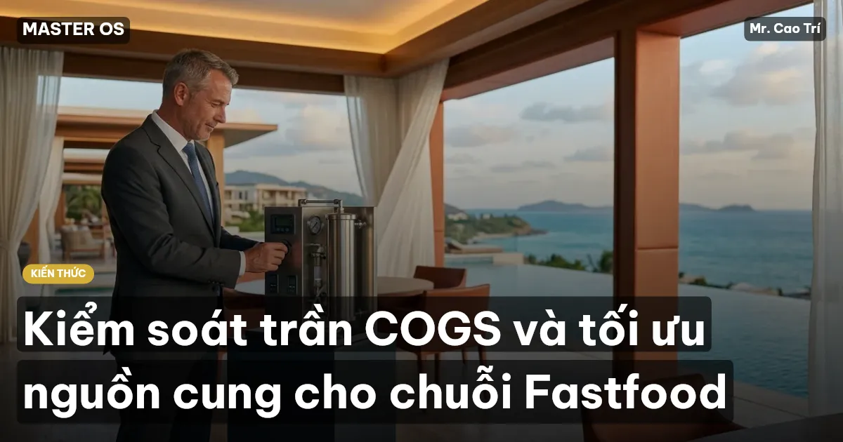Kiểm soát trần COGS và tối ưu nguồn cung cho chuỗi Fastfood