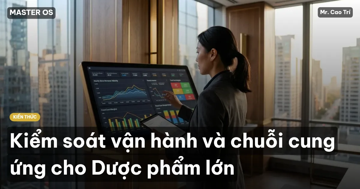 Kiểm soát vận hành và chuỗi cung ứng cho Dược phẩm lớn