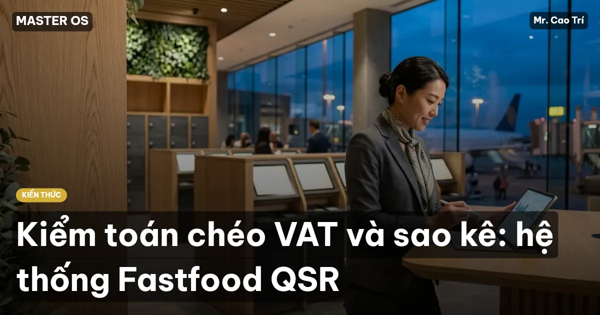 Kiểm toán chéo VAT và sao kê: hệ thống Fastfood QSR
