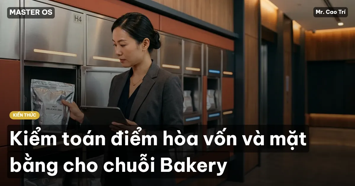 Kiểm toán điểm hòa vốn và mặt bằng cho chuỗi Bakery