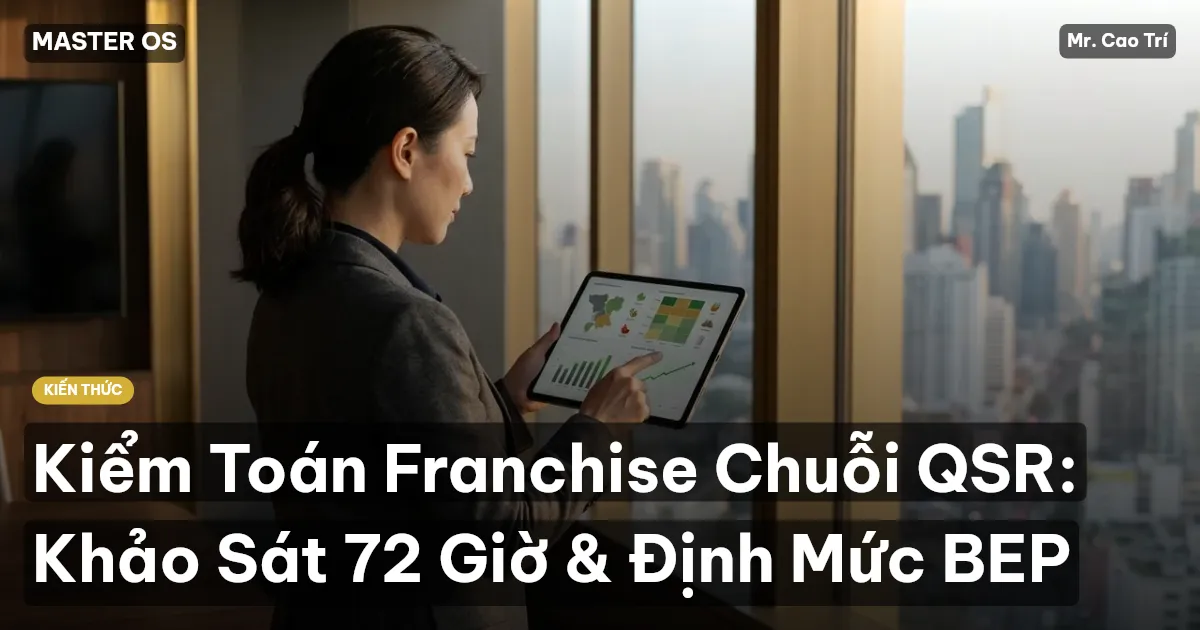 Kiểm Toán Franchise Chuỗi QSR: Khảo Sát 72 Giờ & Định Mức BEP