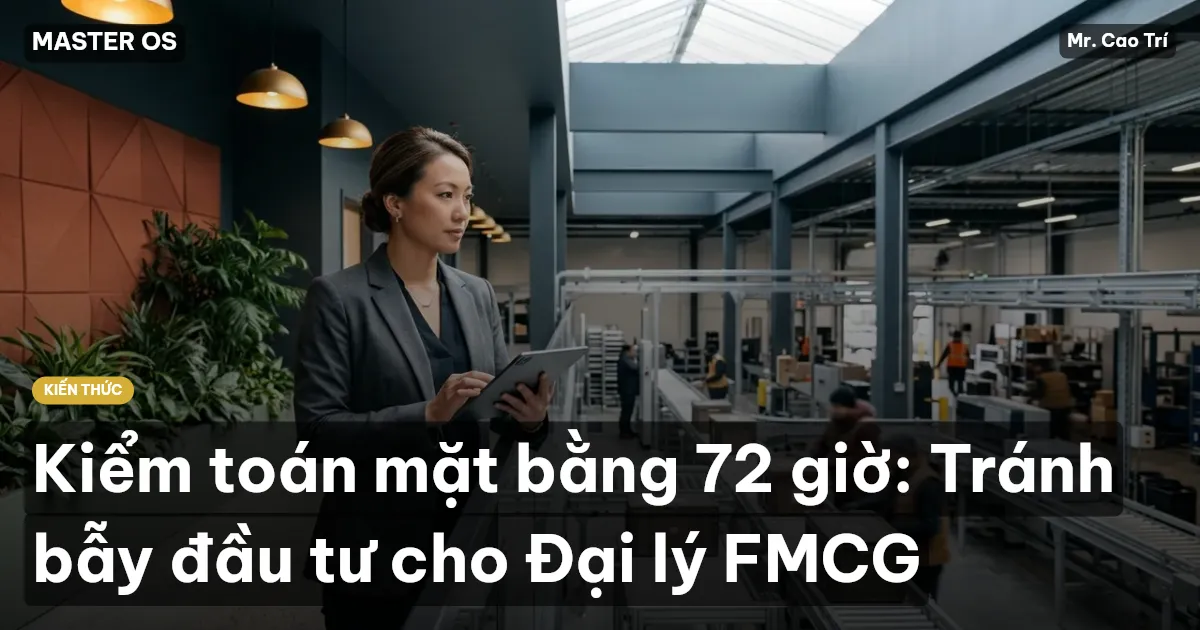Kiểm toán mặt bằng 72 giờ: Tránh bẫy đầu tư cho Đại lý FMCG