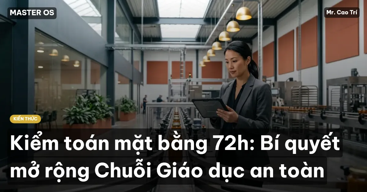 Kiểm toán mặt bằng 72h: Bí quyết mở rộng Chuỗi Giáo dục an toàn