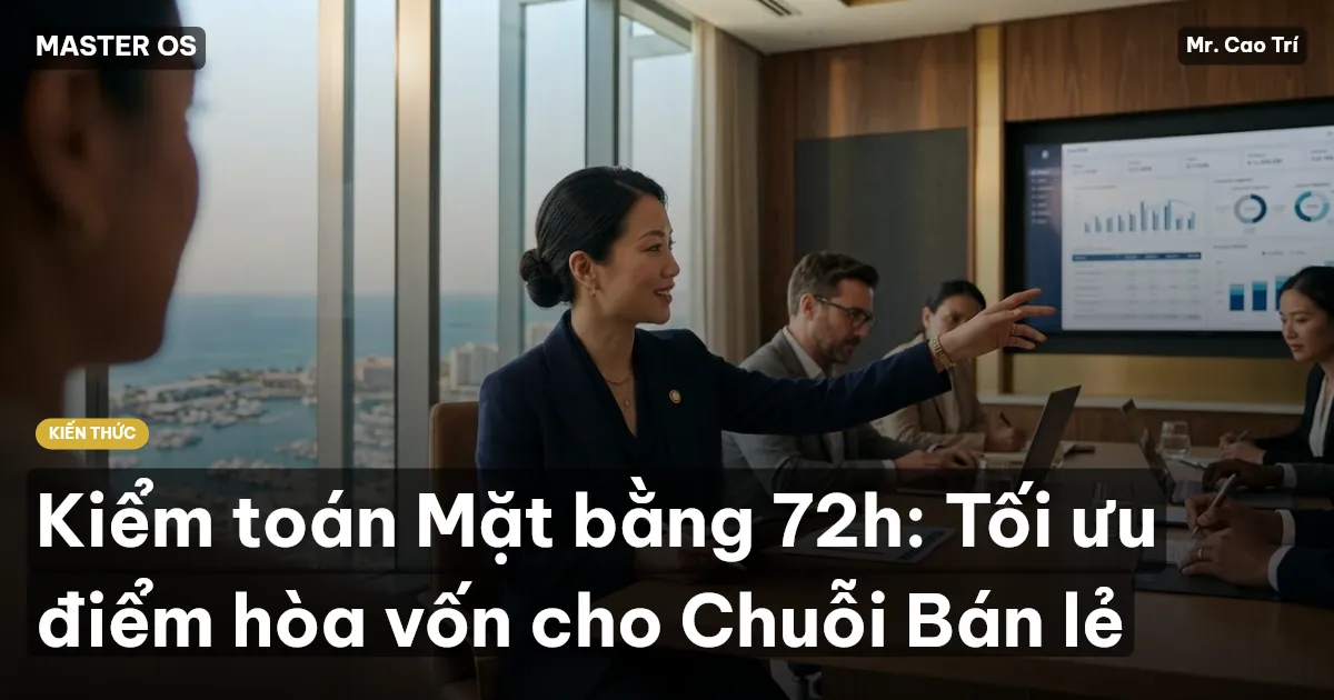 Kiểm toán Mặt bằng 72h: Tối ưu điểm hòa vốn cho Chuỗi Bán lẻ