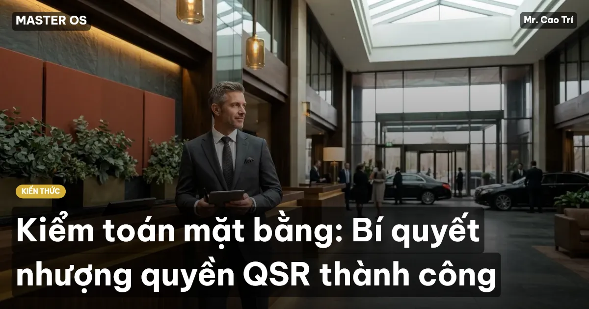Kiểm toán mặt bằng: Bí quyết nhượng quyền QSR thành công