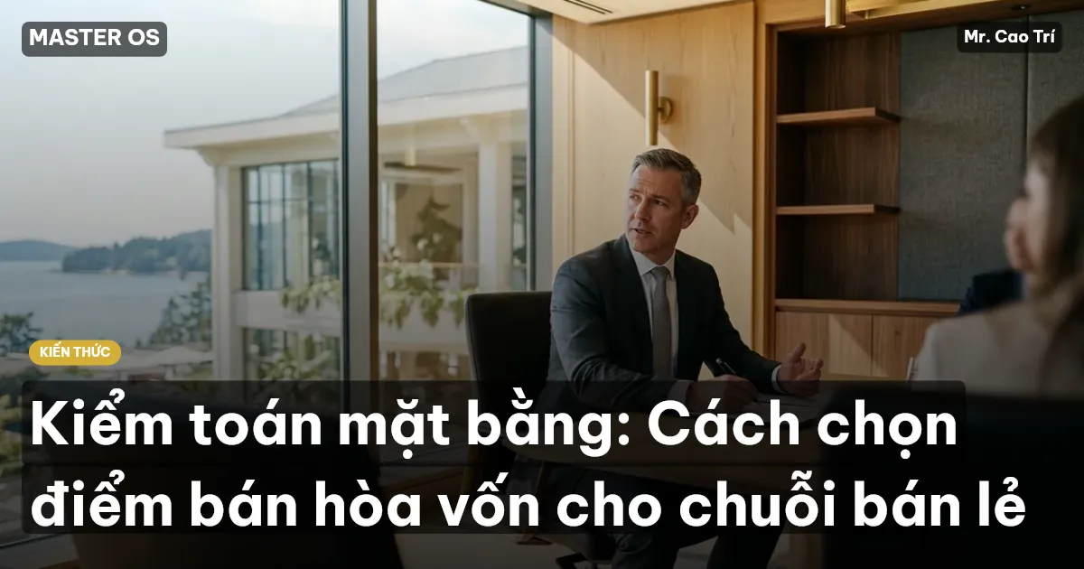 Kiểm toán mặt bằng: Cách chọn điểm bán hòa vốn cho chuỗi bán lẻ