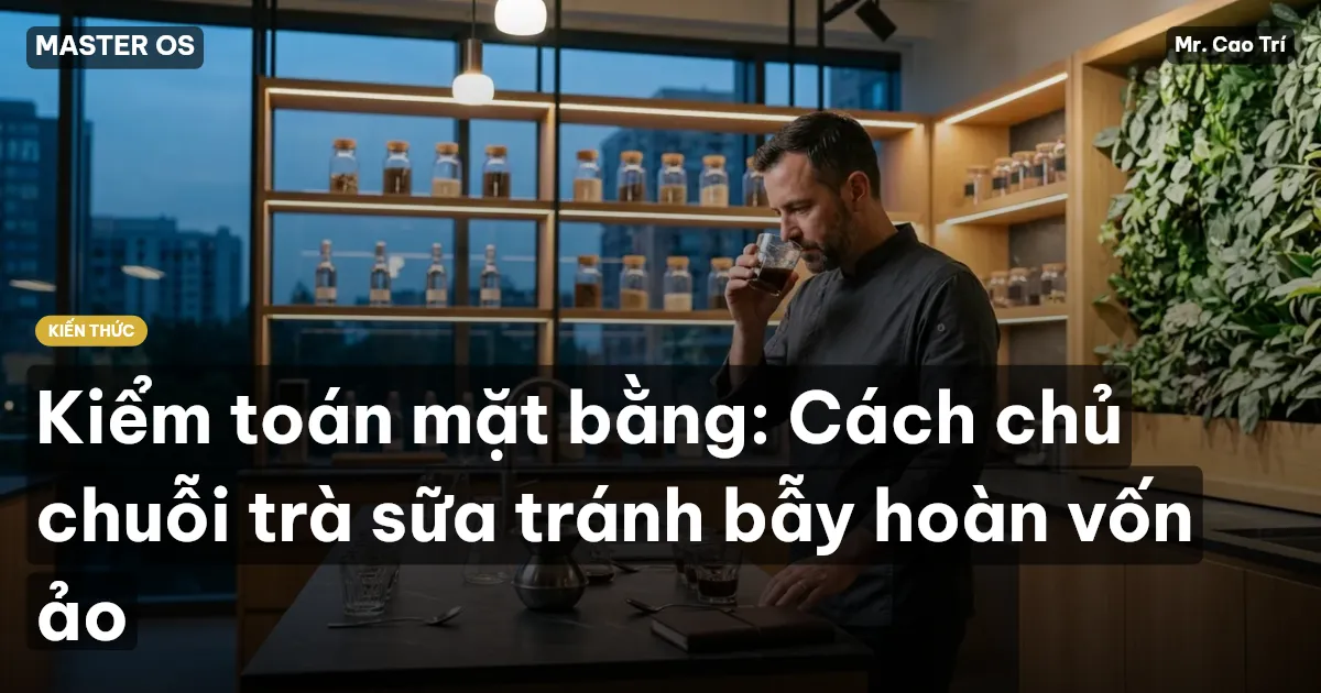 Kiểm toán mặt bằng: Cách chủ chuỗi trà sữa tránh bẫy hoàn vốn ảo