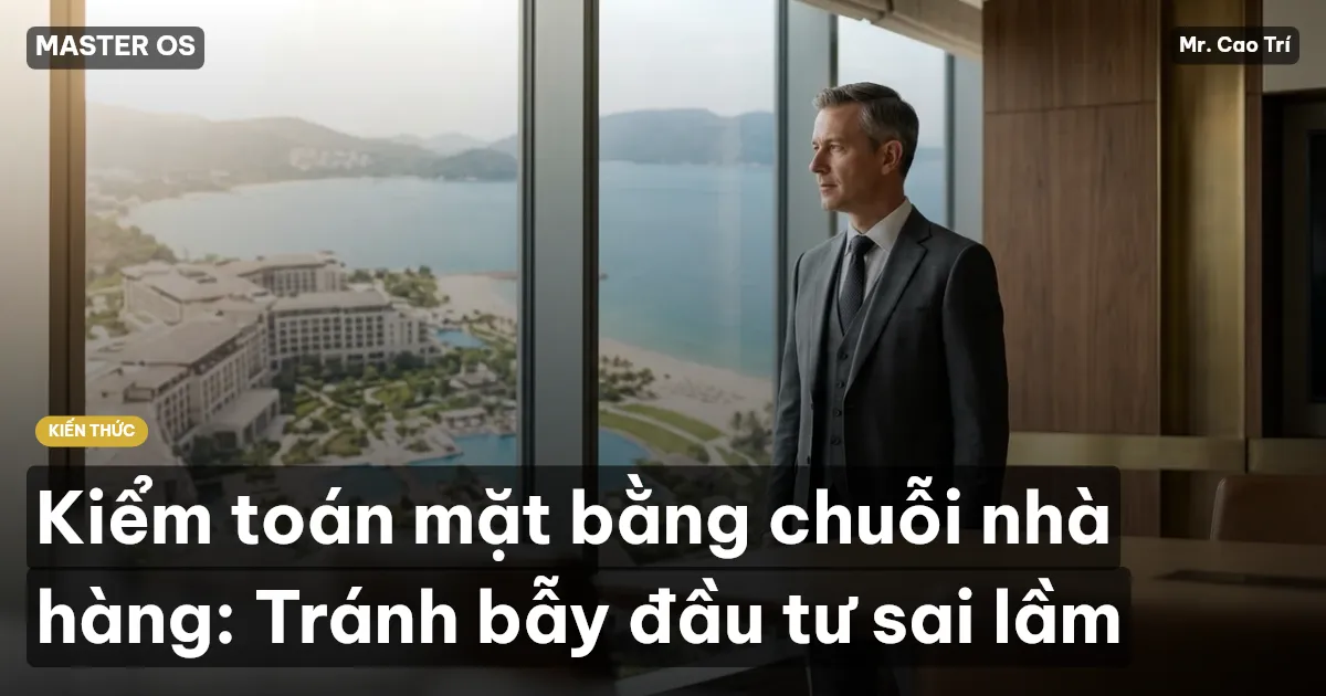 Kiểm toán mặt bằng chuỗi nhà hàng: Tránh bẫy đầu tư sai lầm