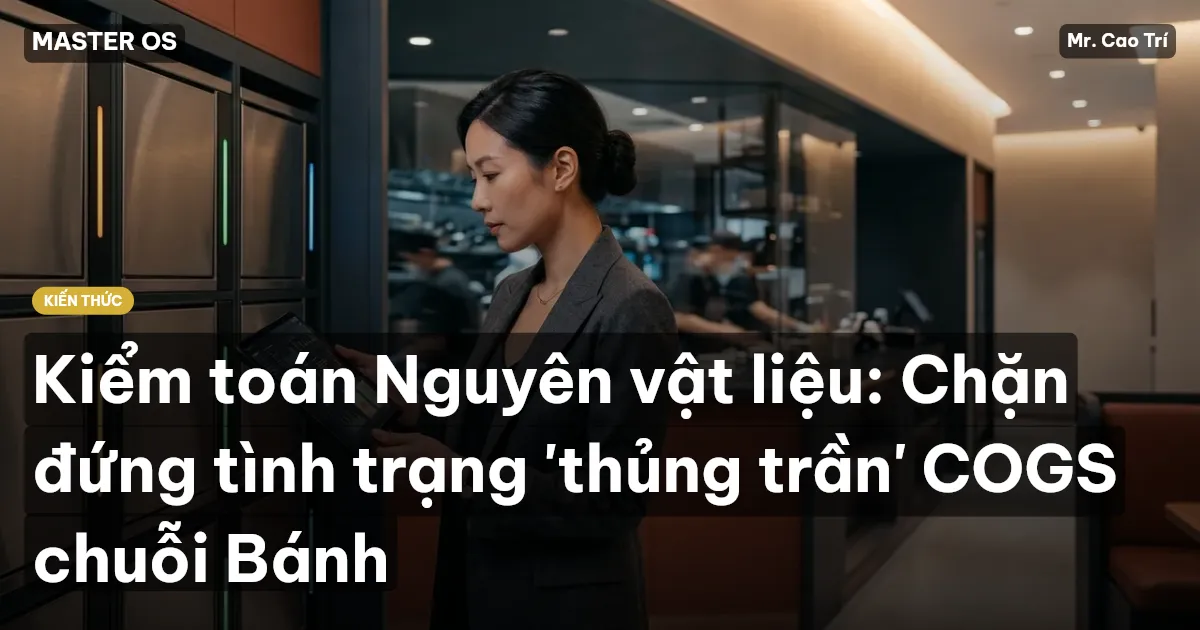 Kiểm toán Nguyên vật liệu: Chặn đứng tình trạng 'thủng trần' COGS chuỗi Bánh