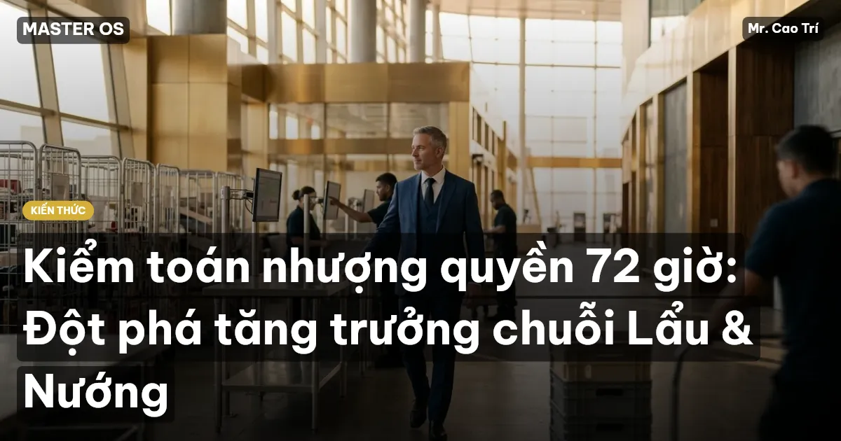 Kiểm toán nhượng quyền 72 giờ: Đột phá tăng trưởng chuỗi Lẩu & Nướng