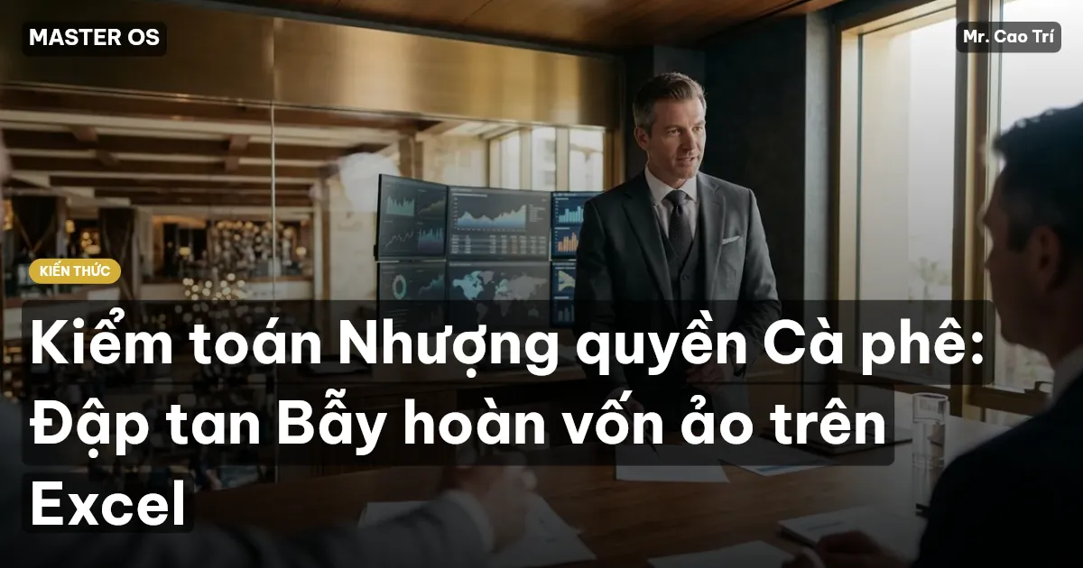 Kiểm toán Nhượng quyền Cà phê: Đập tan Bẫy hoàn vốn ảo trên Excel