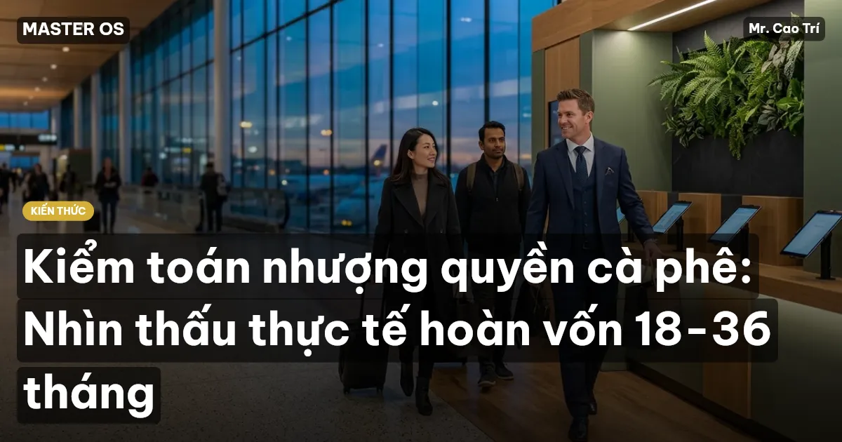 Kiểm toán nhượng quyền cà phê: Nhìn thấu thực tế hoàn vốn 18-36 tháng