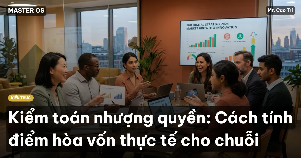 Kiểm toán nhượng quyền: Cách tính điểm hòa vốn thực tế cho chuỗi